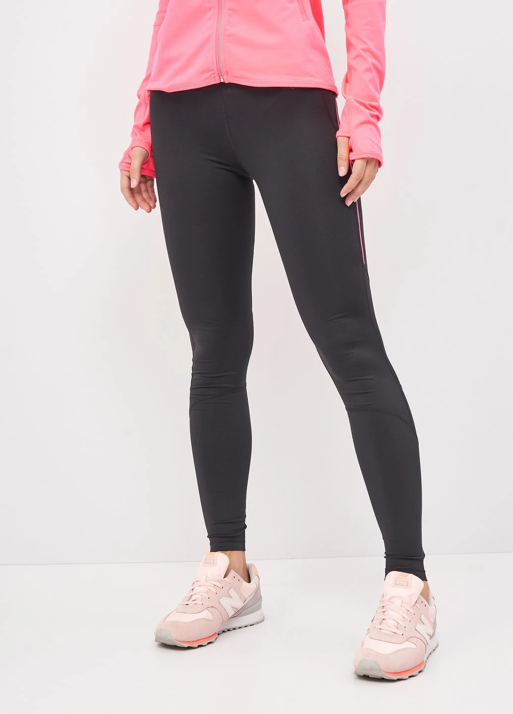Черные демисезонные леггинсы H&M