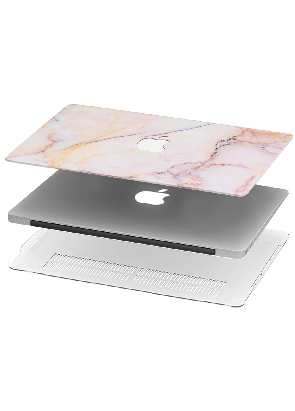 Чохол пластиковий для Apple MacBook Air 13 A1466 / A1369 Пастельний мармур (Pastel marble) (6351-2374) MobiPrint (218867548)