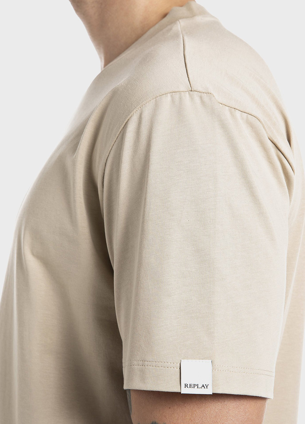Бежевая футболка Replay