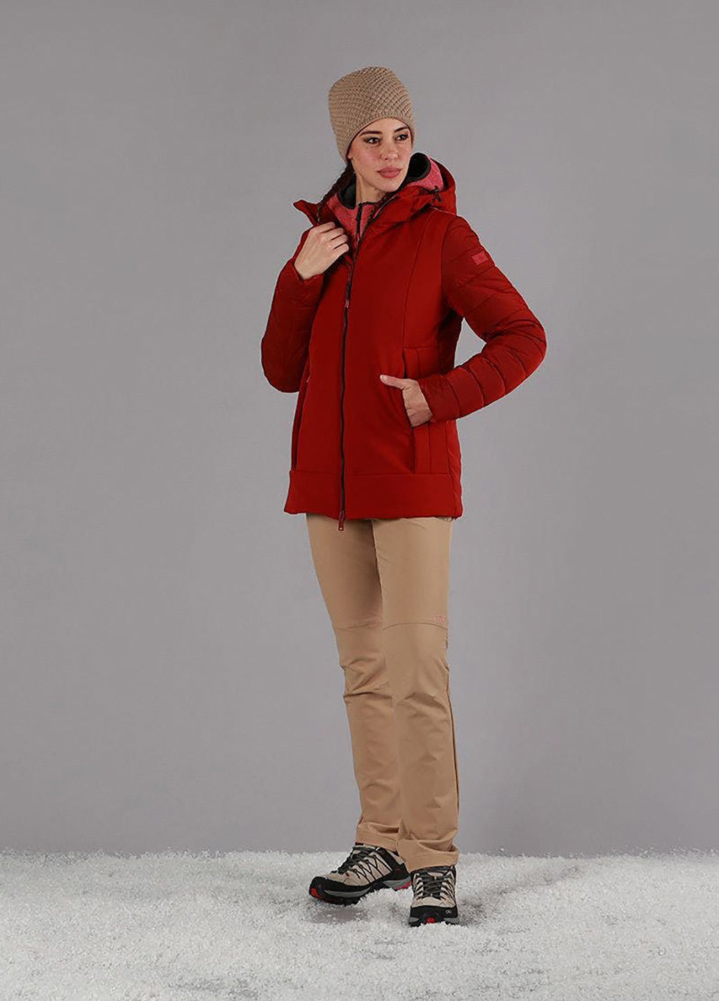 Вишнева демісезонна куртка CMP