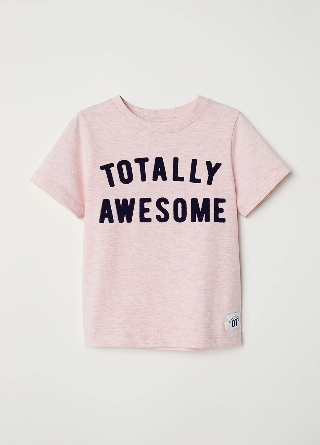 Розовая летняя футболка H&M