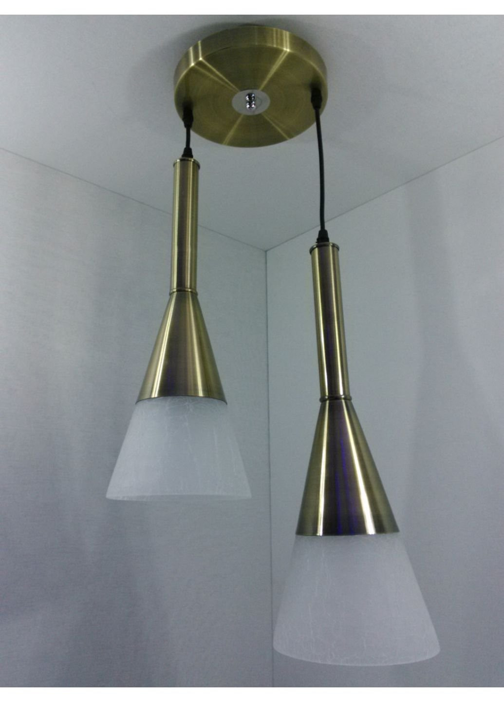 Люстра підвісна стельова на 2 лампочки 11066/2 Бронза 50х20х35 см. Sunnysky (253627722)