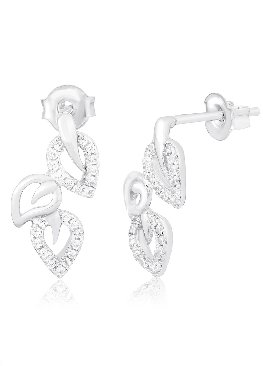 Срібні сережки з фіанітами с2ф / 409 Silvex925 (201169517)