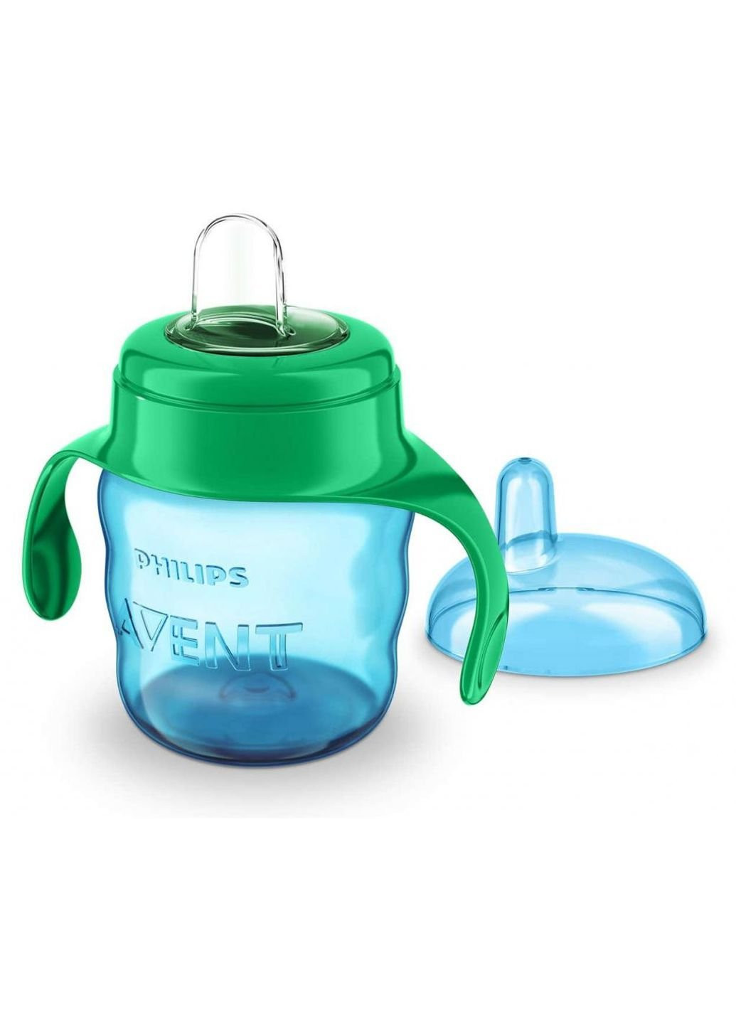 Поильник-непроливайка з м'яким носиком 200 мл блакитний 6 міс+ Philips Avent (252244206)