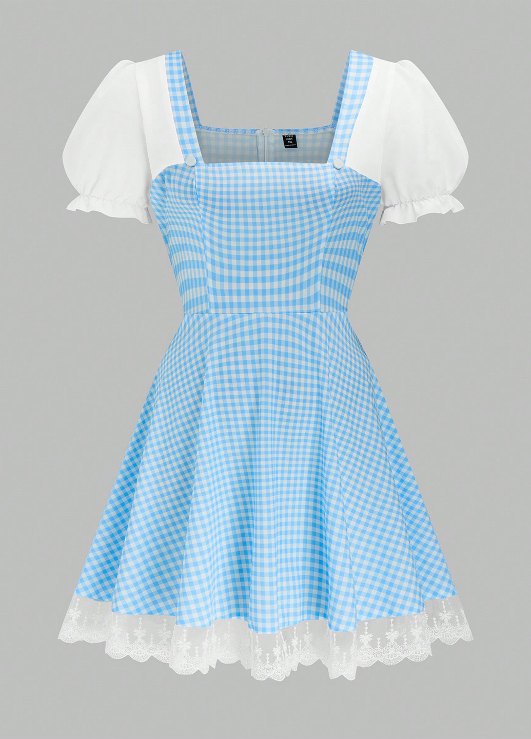 Синя кежуал сукня а-силует SHEIN в клітинку