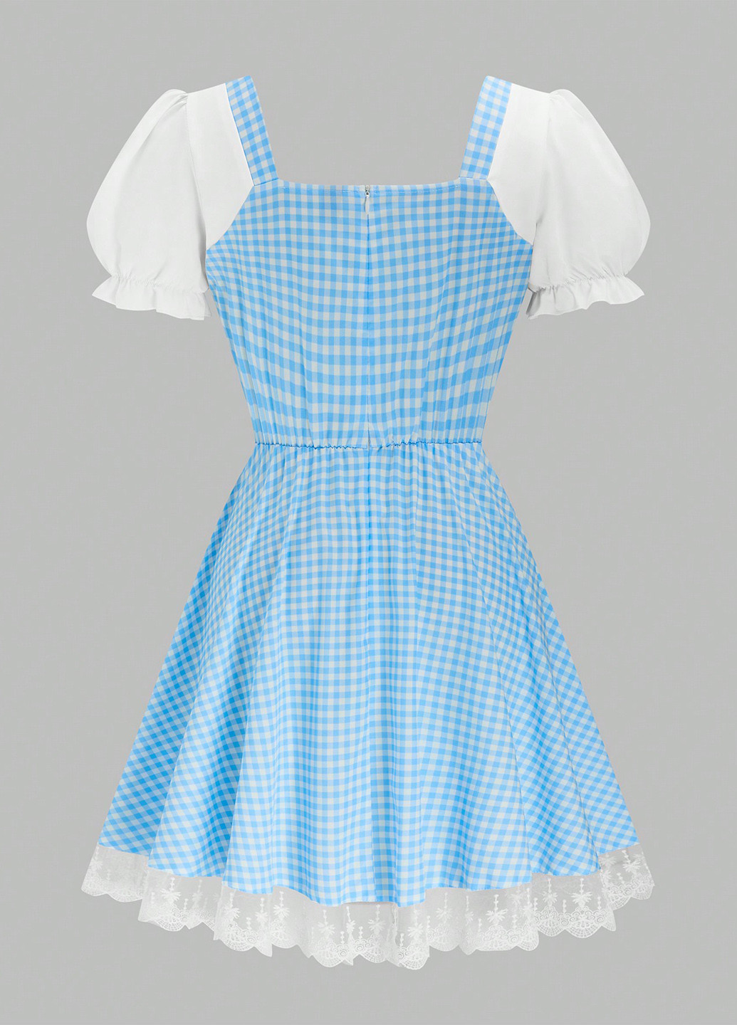 Синя кежуал сукня а-силует SHEIN в клітинку