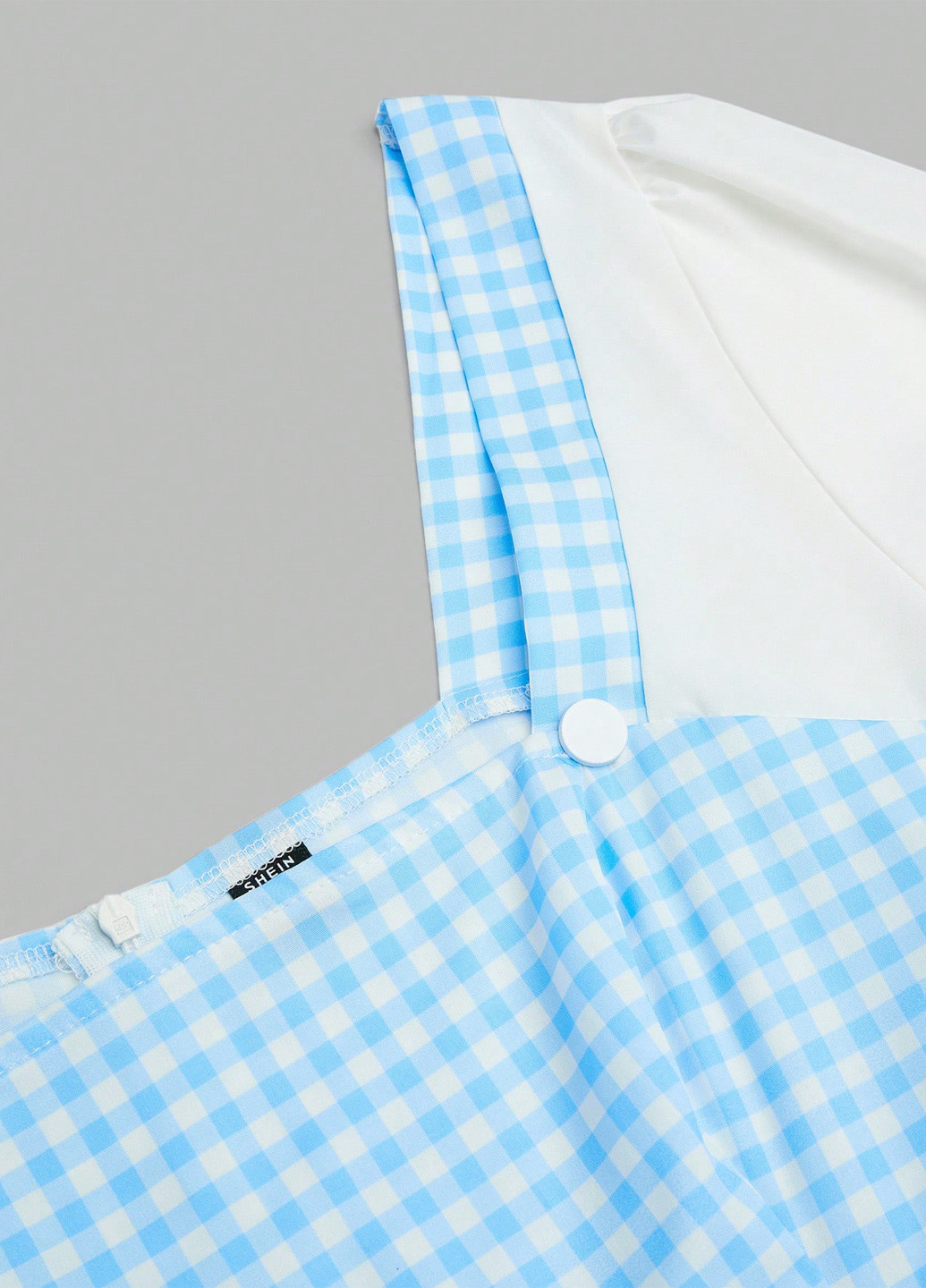 Синя кежуал сукня а-силует SHEIN в клітинку