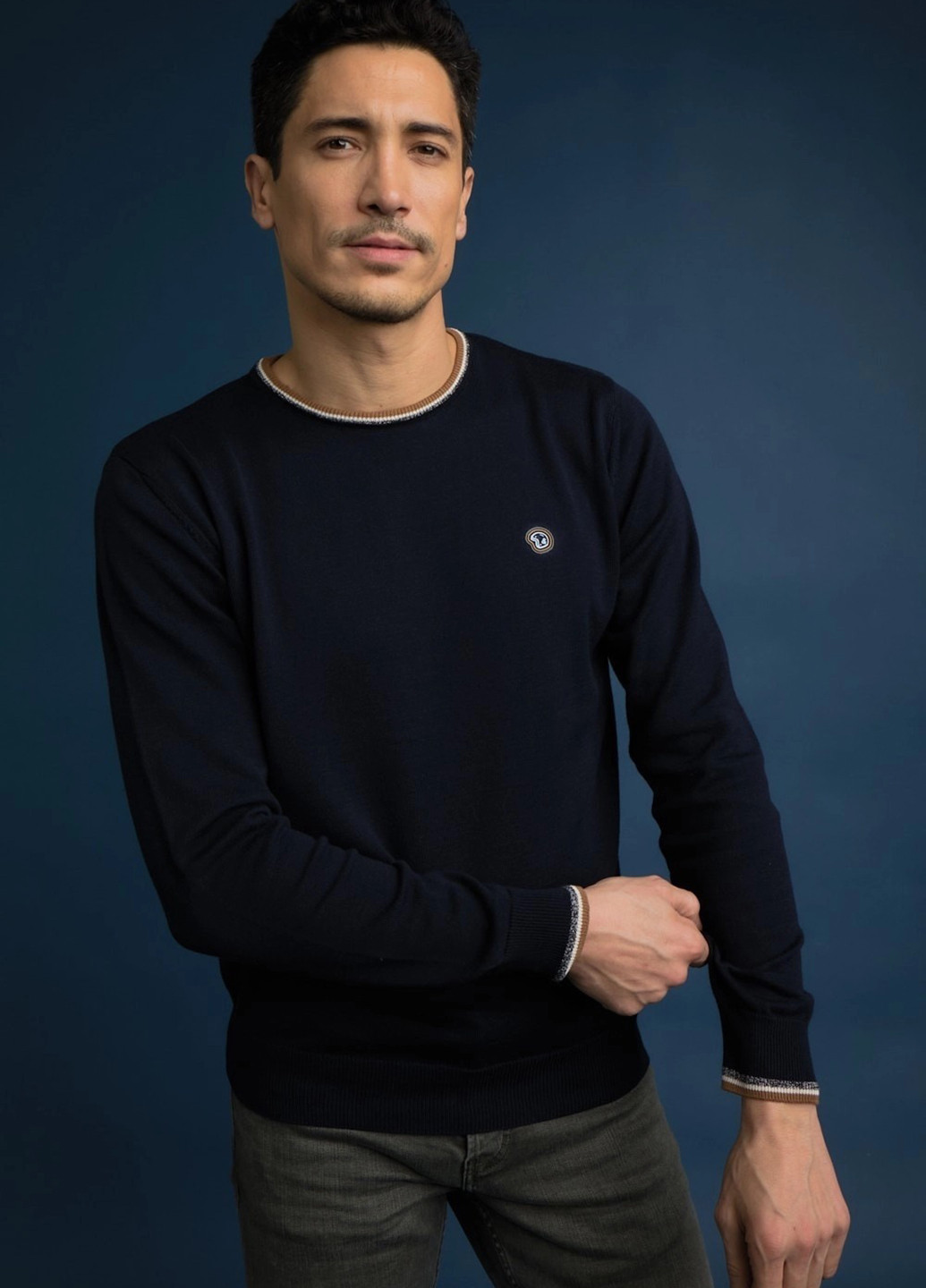 Темно-синий демисезонный джемпер джемпер Benson & Cherry