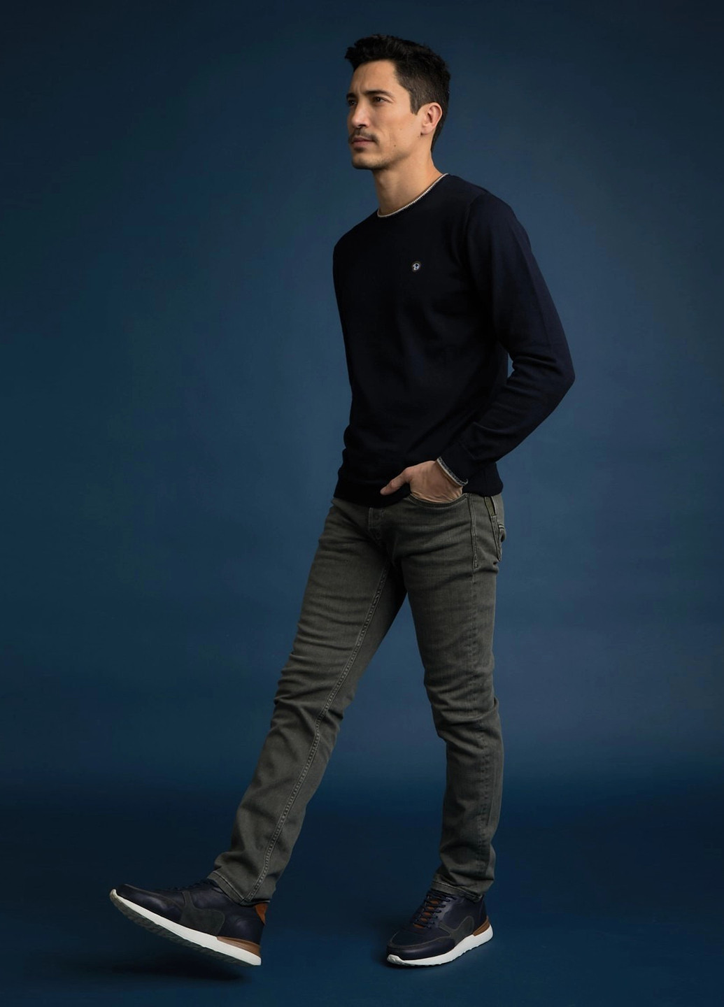 Темно-синий демисезонный джемпер джемпер Benson & Cherry