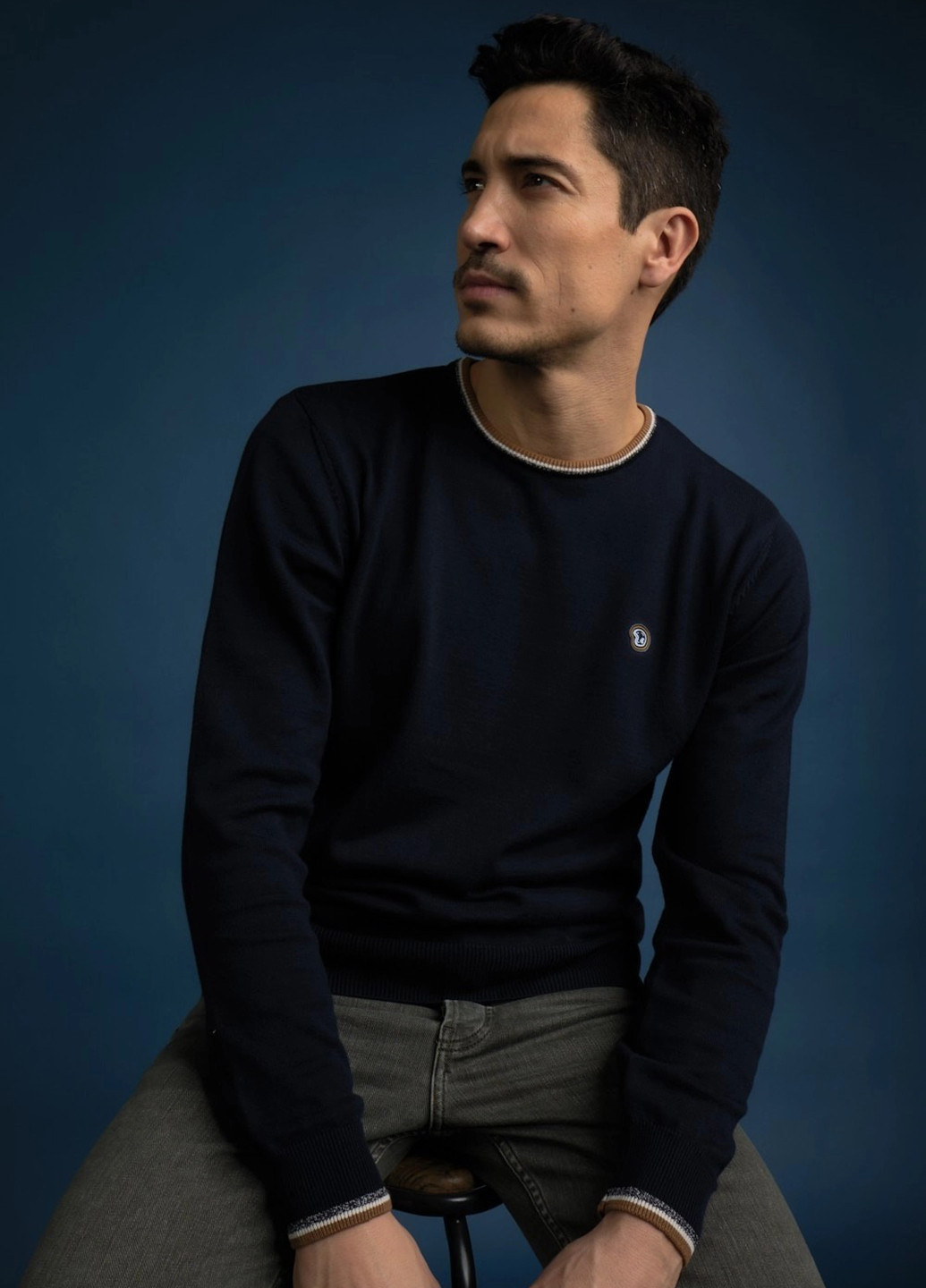 Темно-синий демисезонный джемпер джемпер Benson & Cherry