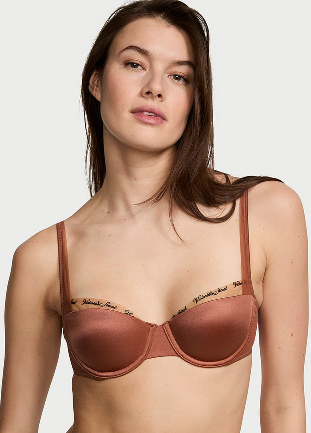 Коричневый демисезонный комплект (бюстгальтер, трусики) Victoria's Secret