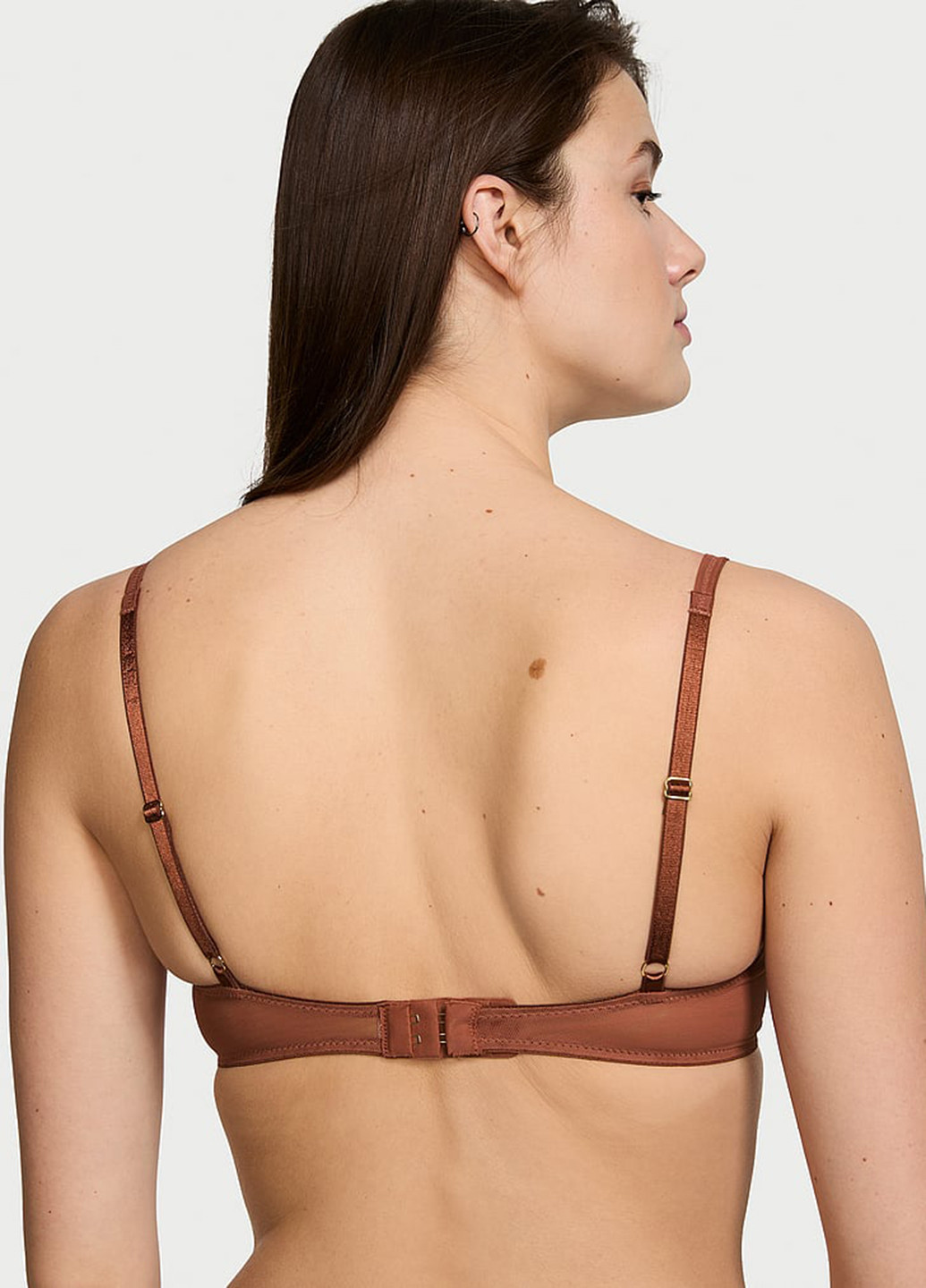 Коричневый демисезонный комплект (бюстгальтер, трусики) Victoria's Secret