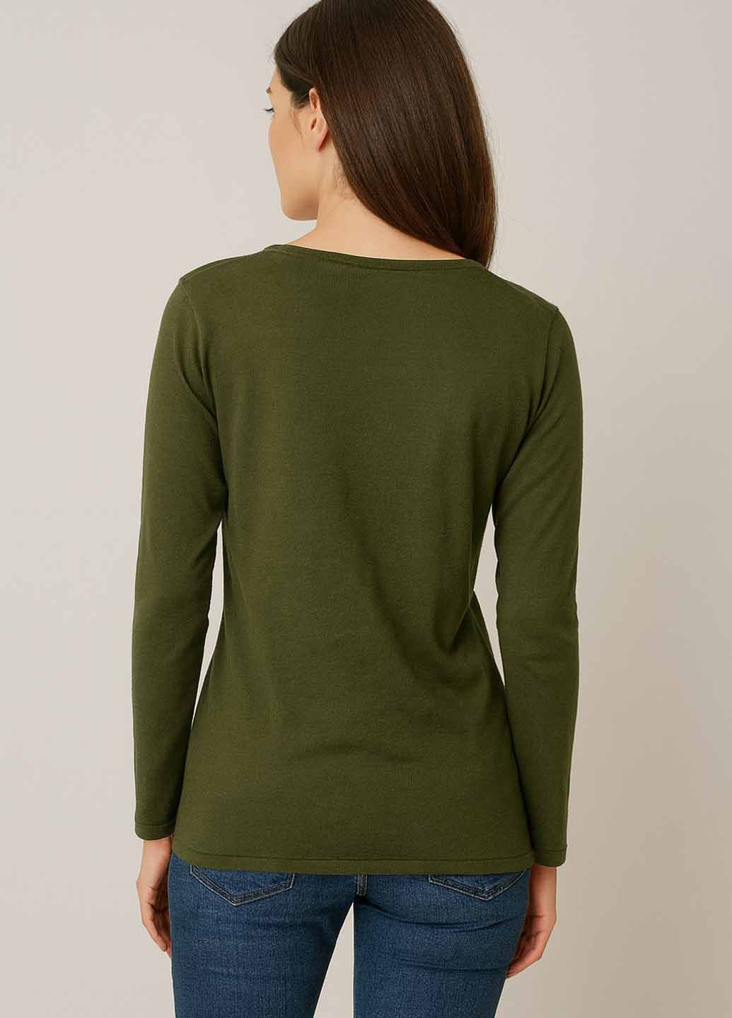 Оливковий (хакі) демісезонний пуловер пуловер Imperial