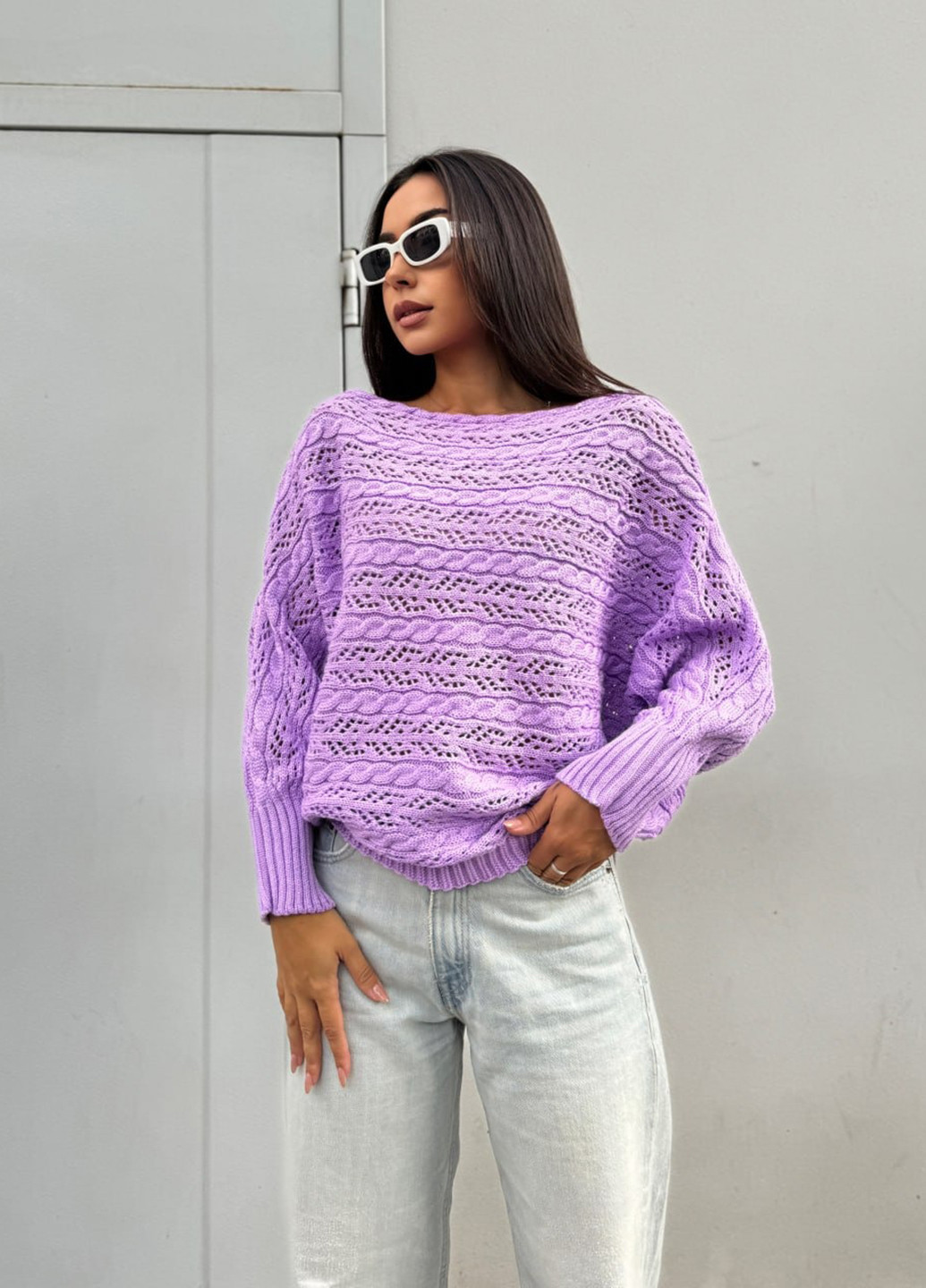 Сиреневый демисезонный джемпер джемпер No Brand