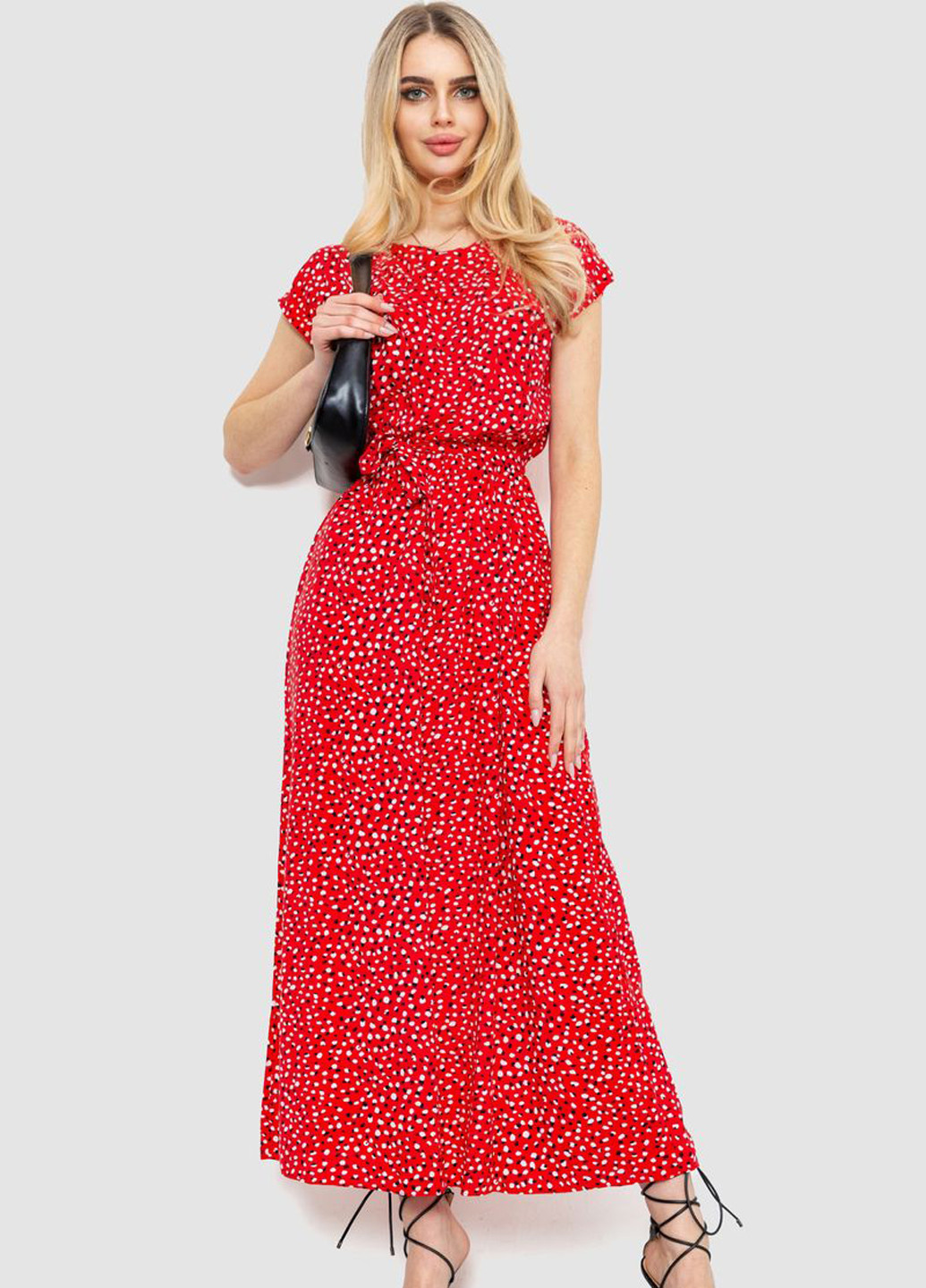 Червона кежуал сукня Ager з абстрактним візерунком