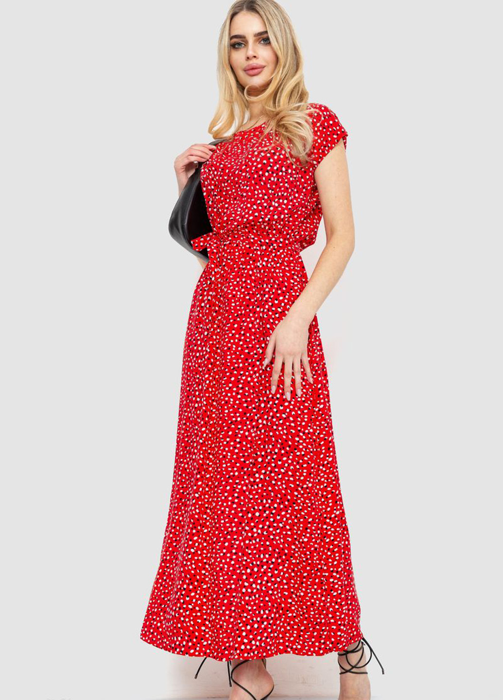 Красное кэжуал платье Ager с абстрактным узором