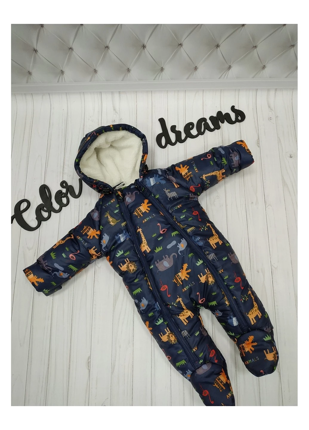 Зимовий комбінезон 1112/86 74 см Комбінований Color Dreams (223525328)