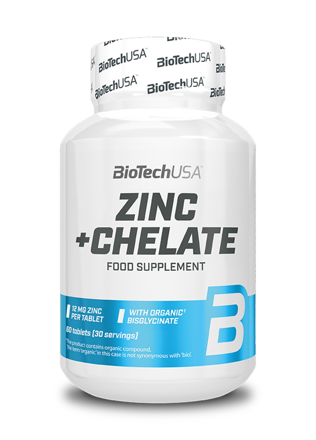 Цинк хелат BioTech Zinc + Chelate (60 таб) біотеч Biotechusa (255410653)