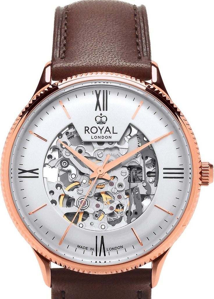 Часы 41479-05 механика с автоподзаводом классические Royal London (253011734)