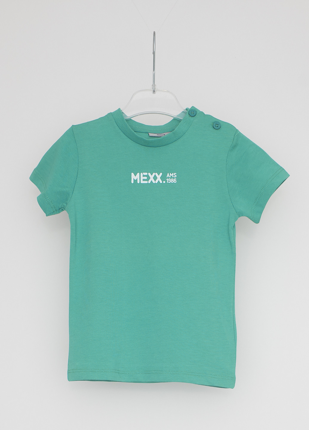 Зеленая летняя футболка с коротким рукавом Mexx