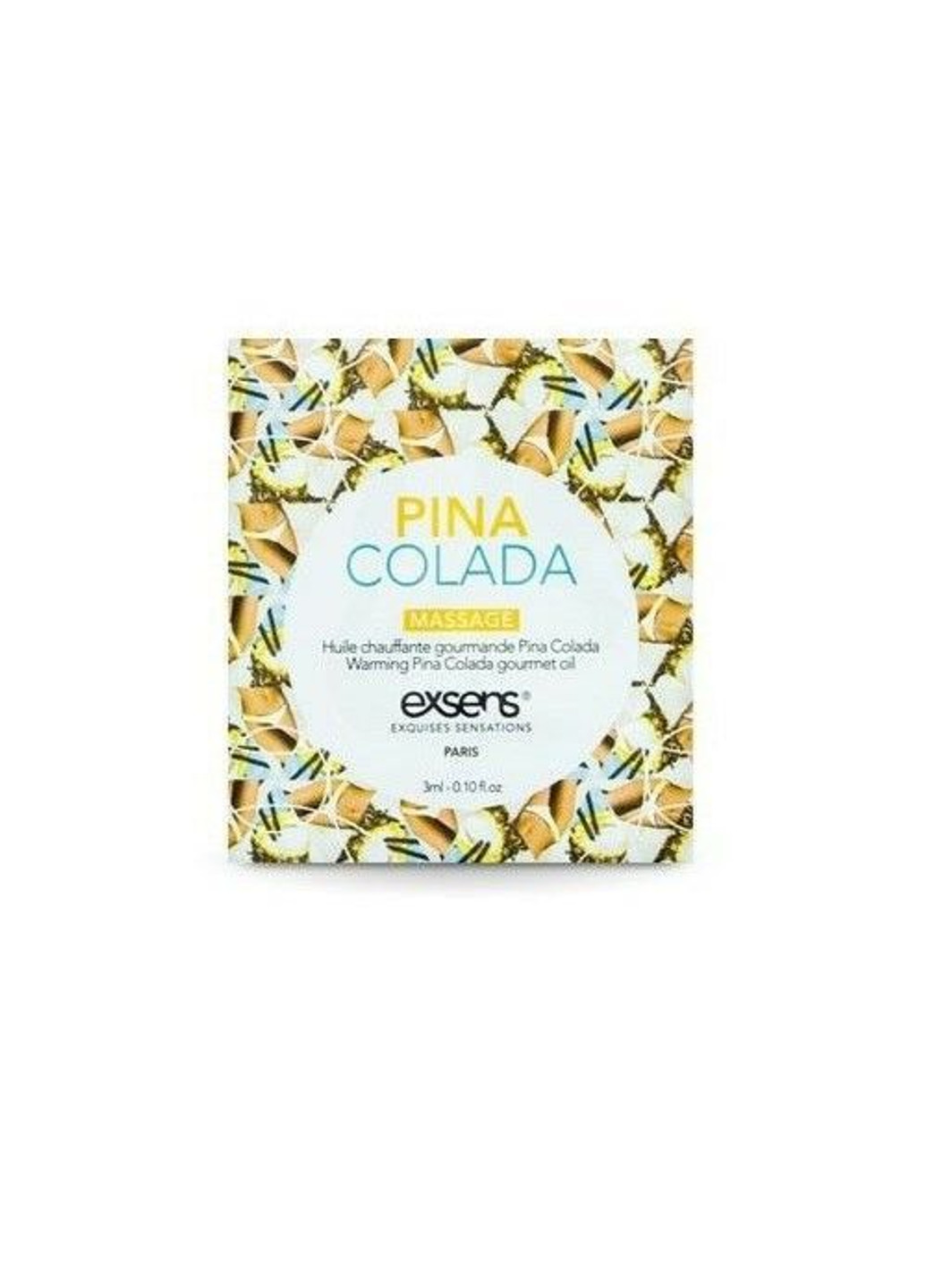 Пробник масажного масла Pina Colada 3мл Exsens (252156161)