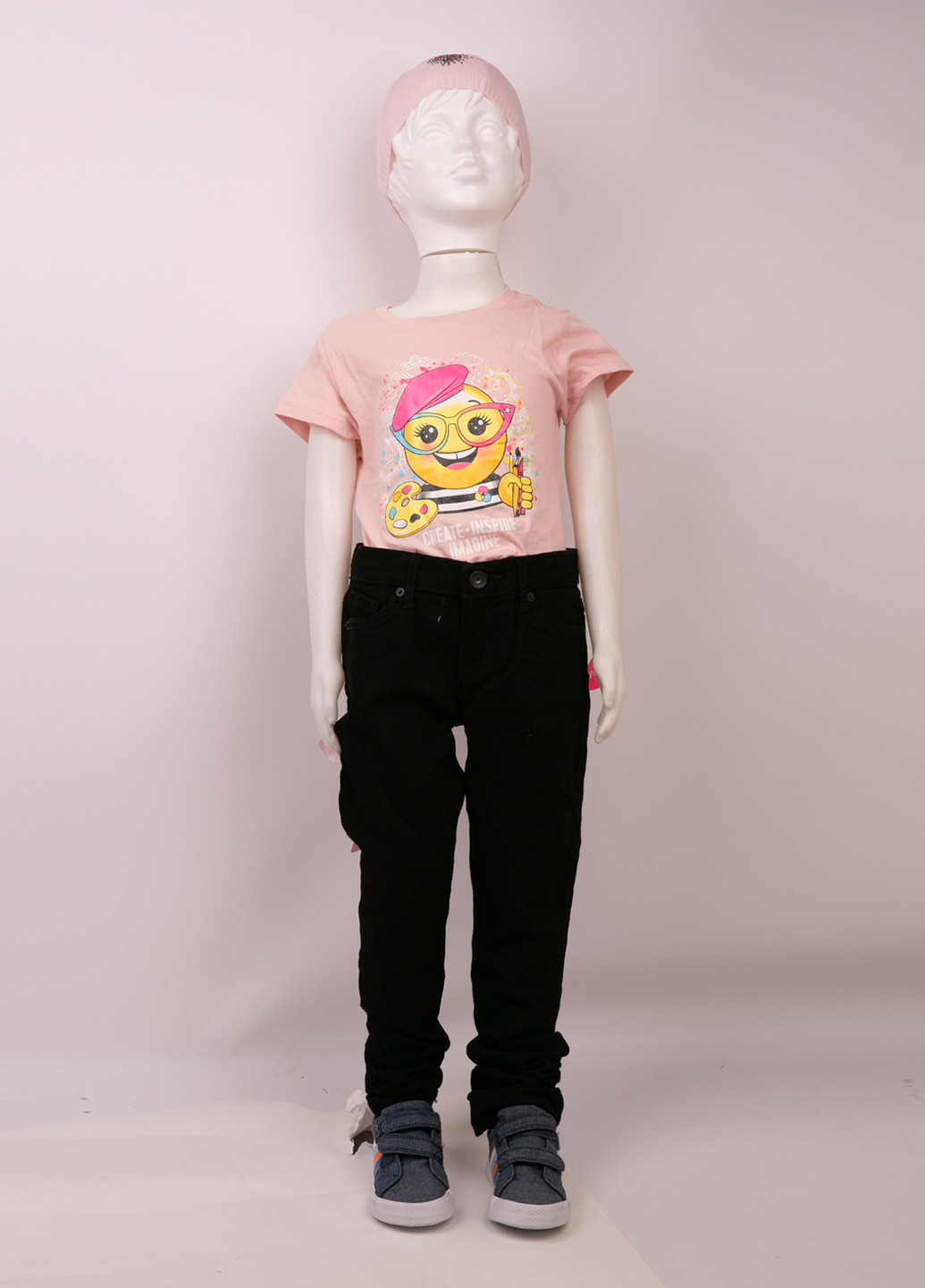 Черные демисезонные прямые джинсы The Children's Place