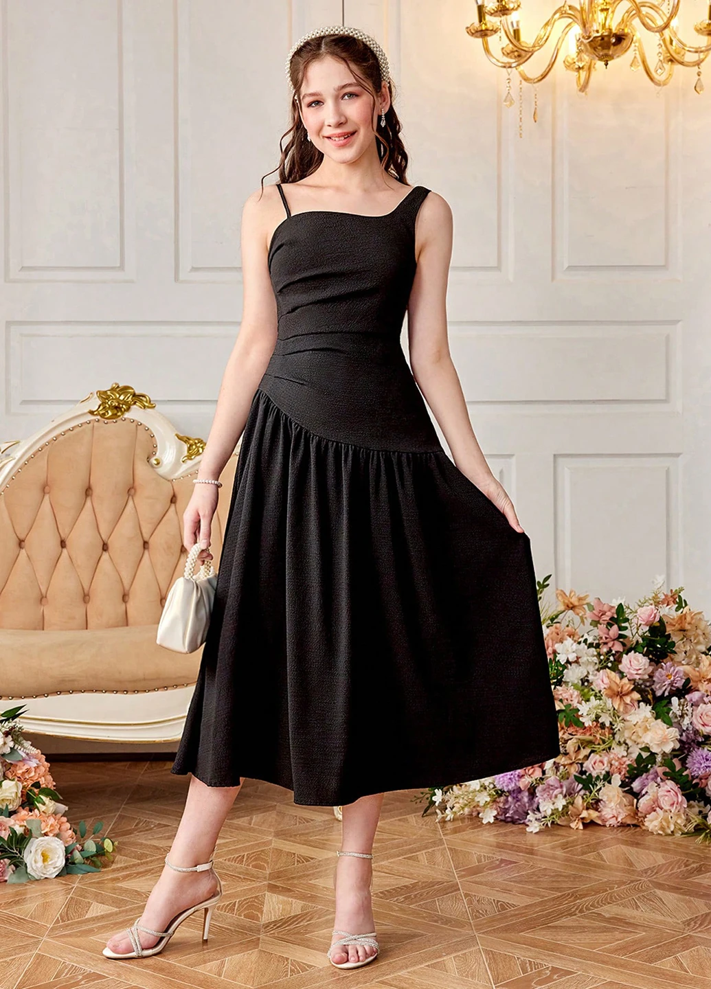 Чорна сукня SHEIN (331624201)