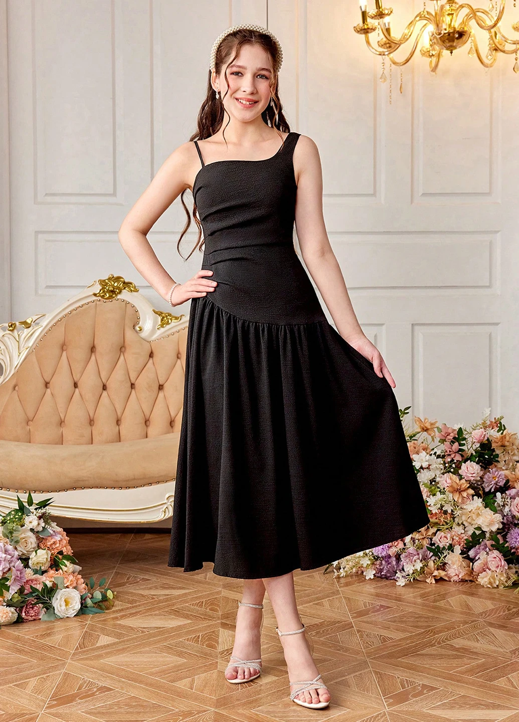 Чорна сукня SHEIN (331624201)