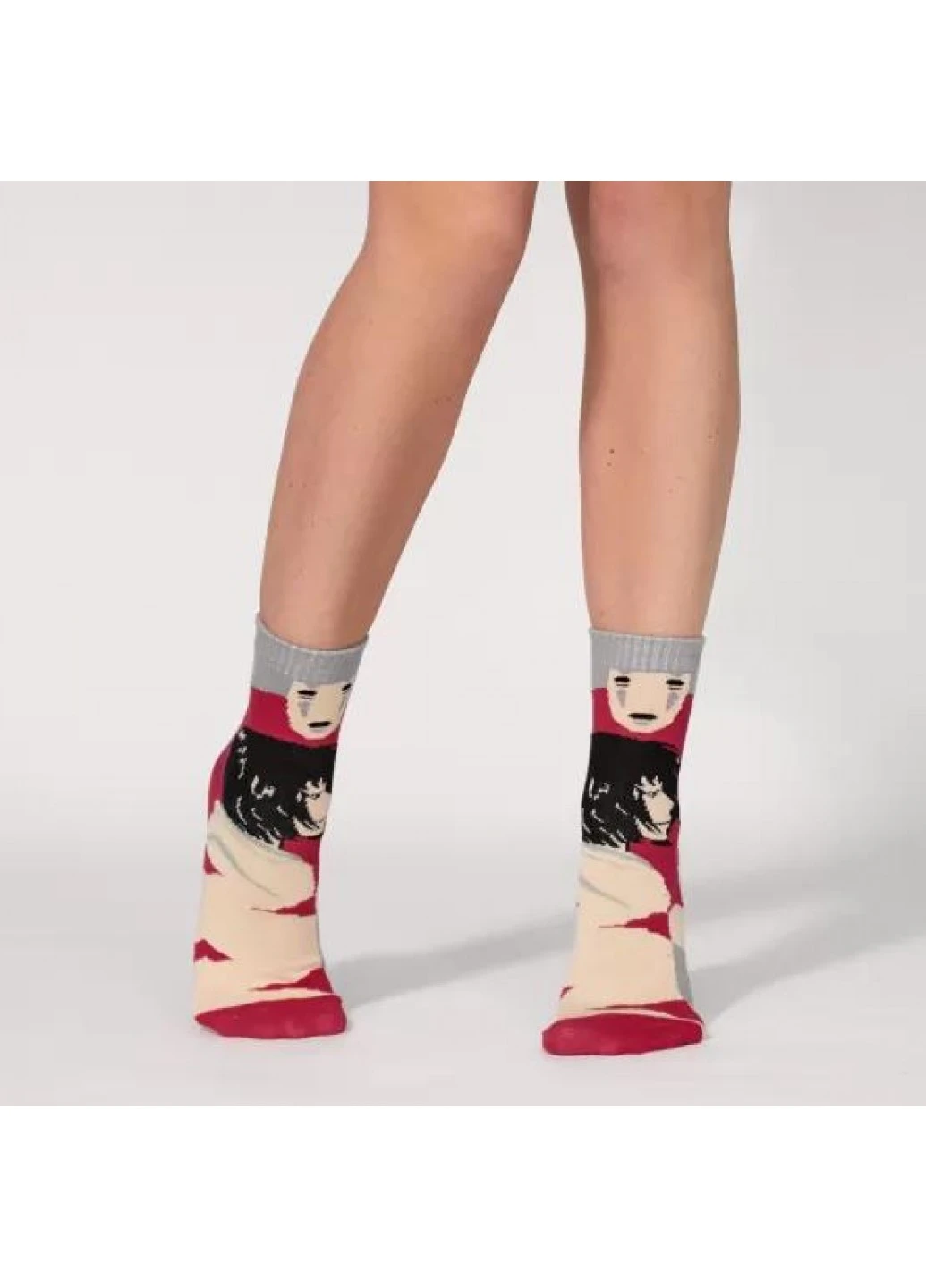 Бежеві шкарпетки V&T Socks анімалістичні (251852298)
