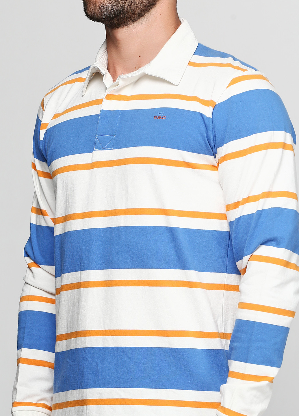 Цветная футболка-поло для мужчин D.B.C в полоску