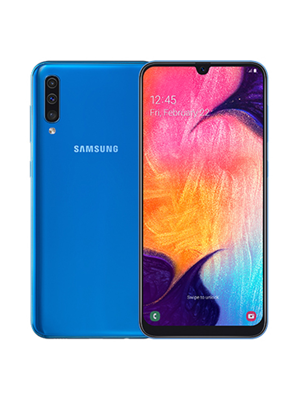 Смартфон Galaxy A50 6 / 128GB Blue (SM-A505FZBQSEK) Samsung Galaxy A50 6/128GB Blue (SM-A505FZBQSEK) синій