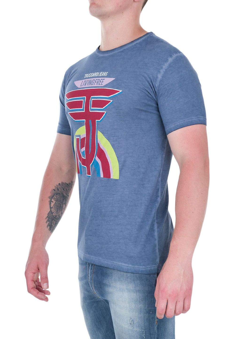 Синя футболка Trussardi Jeans