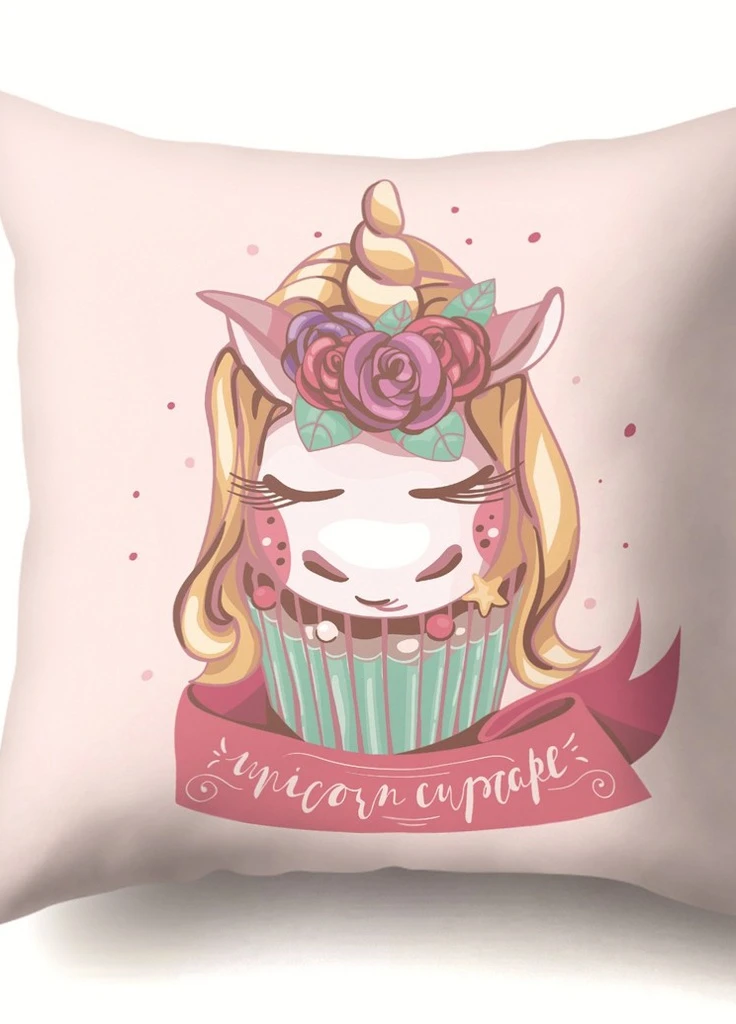 Наволочка декоративная Unicorn cupcake 45 х 45 см Berni Home 55762 (232686957)
