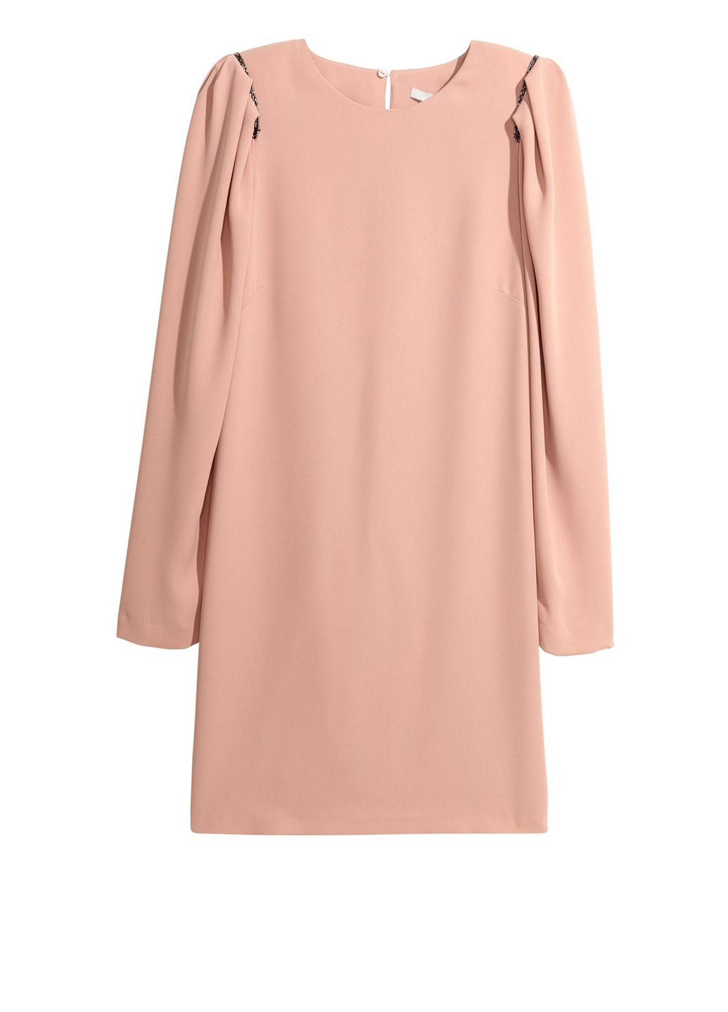 Персикова коктейльна сукня футляр H&M однотонна