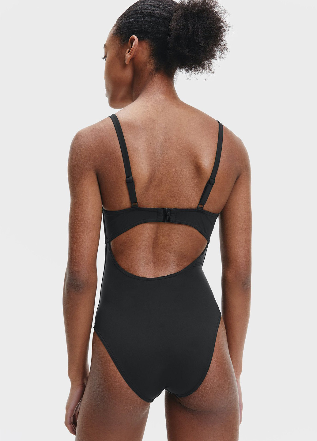 Чорний літній купальник суцільний Calvin Klein