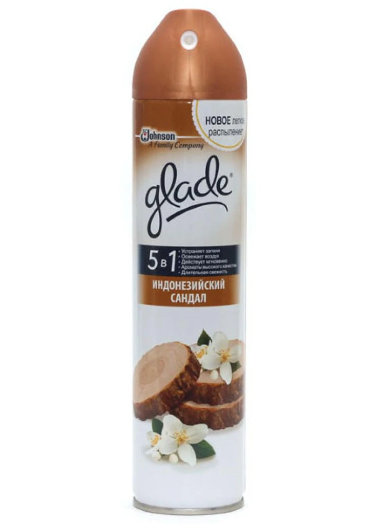 Аэрозольный освежитель воздуха Индонезийский сандал 300 мл Glade (247634294)
