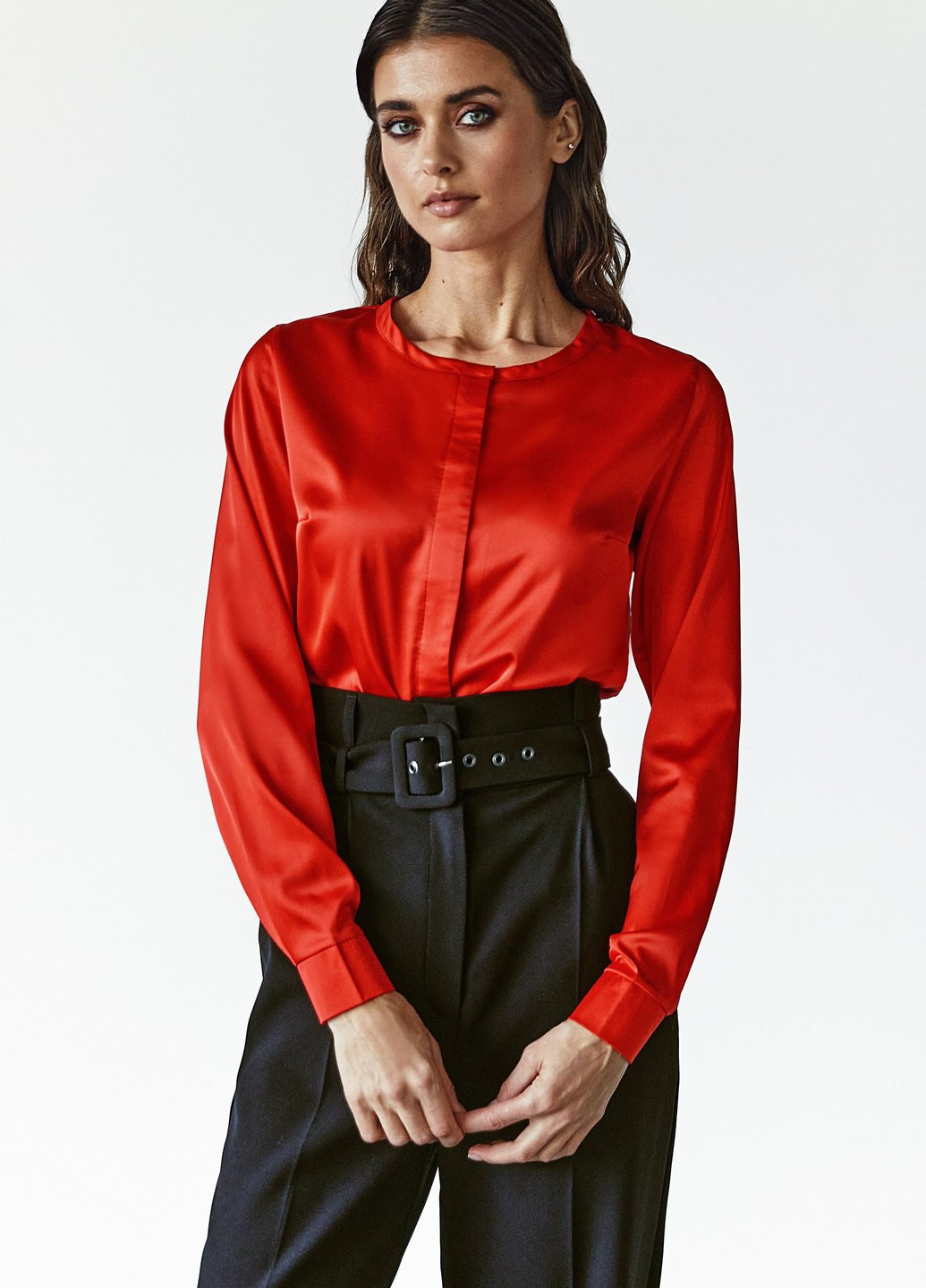Червона демісезонна блуза Gepur