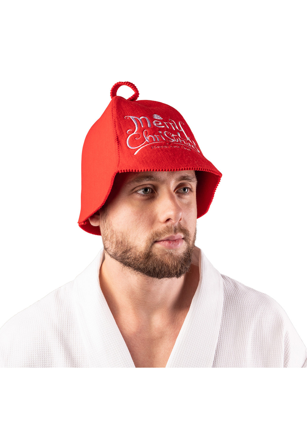Шапка для сауны "Merry Christmas" Luxyart (252261681)