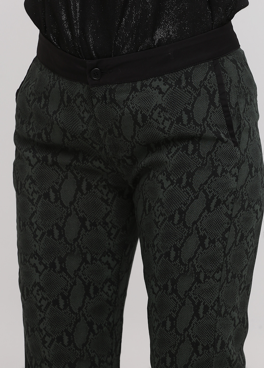 Темно-зеленые кэжуал демисезонные прямые брюки Liu Jo