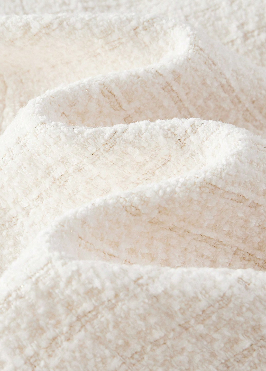 Молочне зимнє Пальто однобортне SHEIN