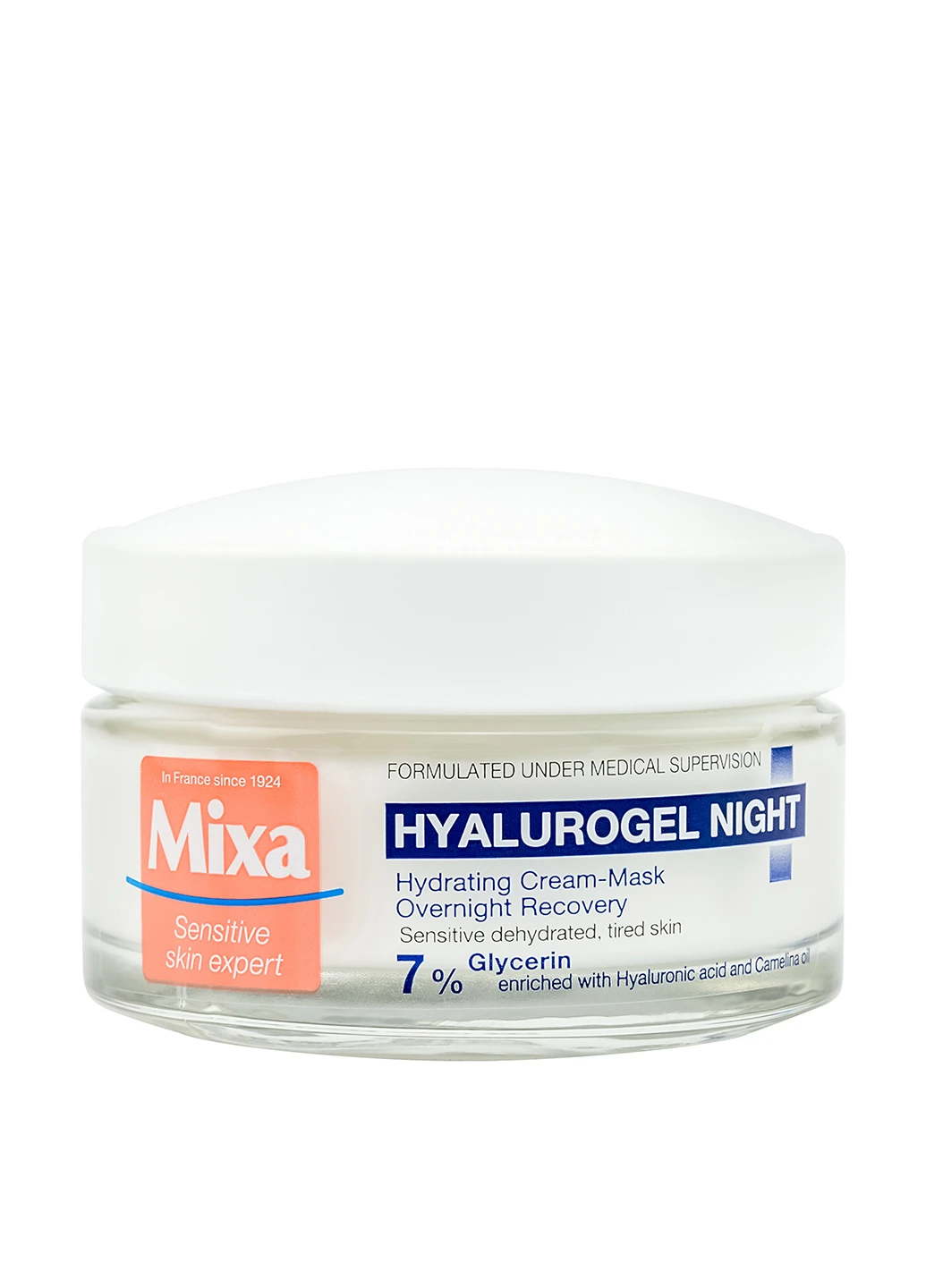 Mixa Крем-маска для зневодненої чутливої шкіри Hydrating Hyalurogel Night Cream-Mask — Крем, Франція (160879734)