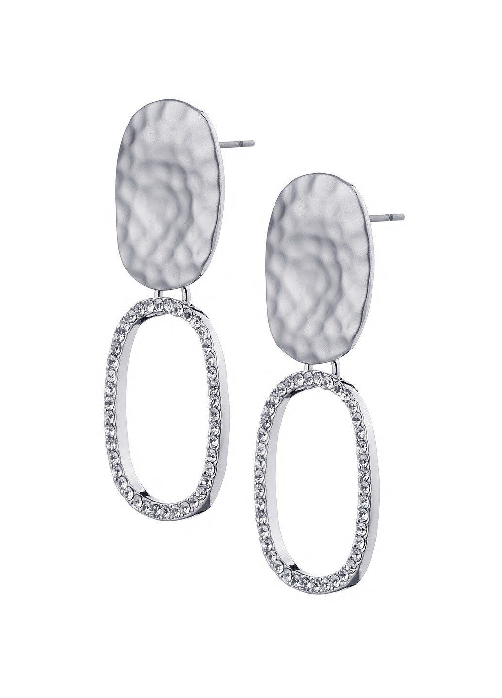 Стильні сережки з емаллю Sincera (207987678)