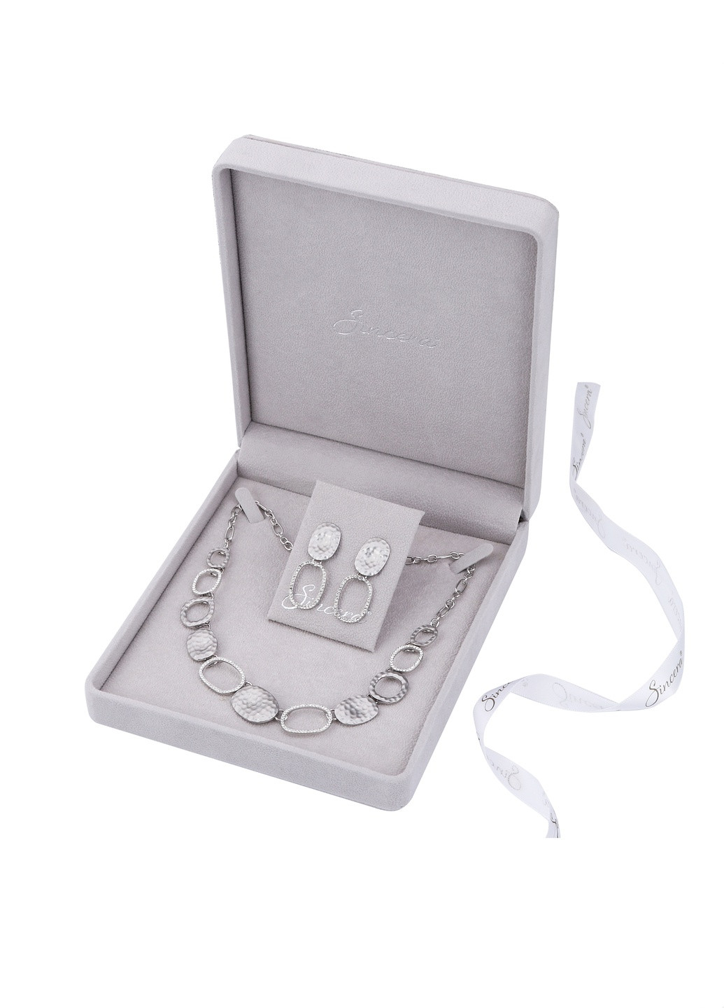 Стильні сережки з емаллю Sincera (207987678)