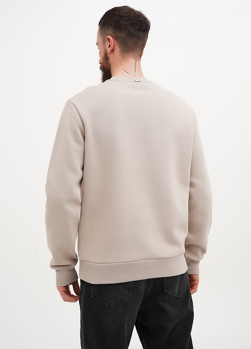 Бежевий світшот Herno однотонний вишивка (322953717)