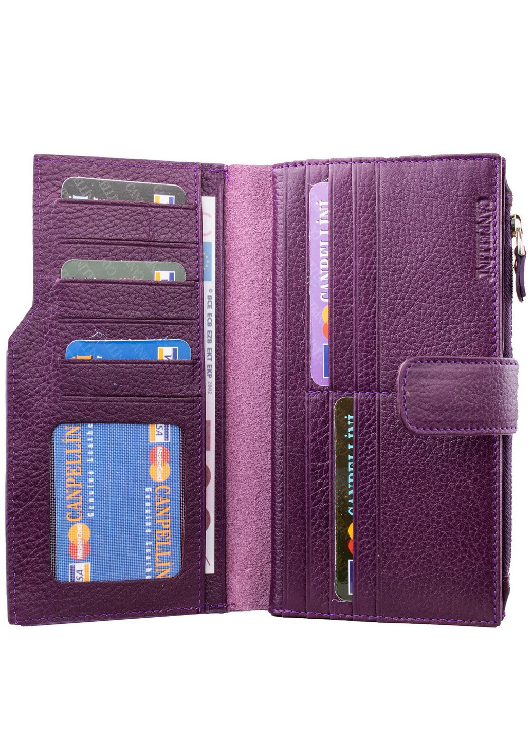 Шкіряний гаманець 10х18х1,5 см Canpellini (253103017)
