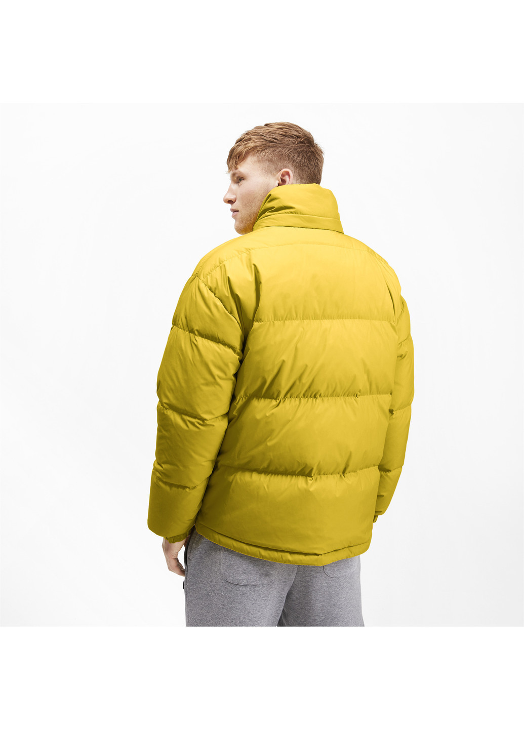Жовта демісезонна куртка classics down jacket Puma