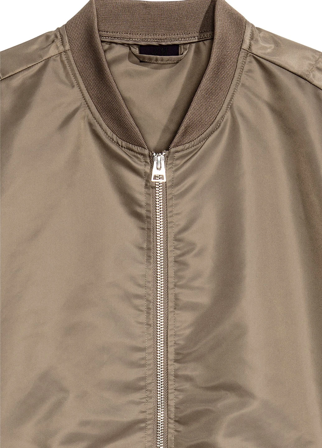 Оливкова (хакі) демісезонна куртка бомбер H&M