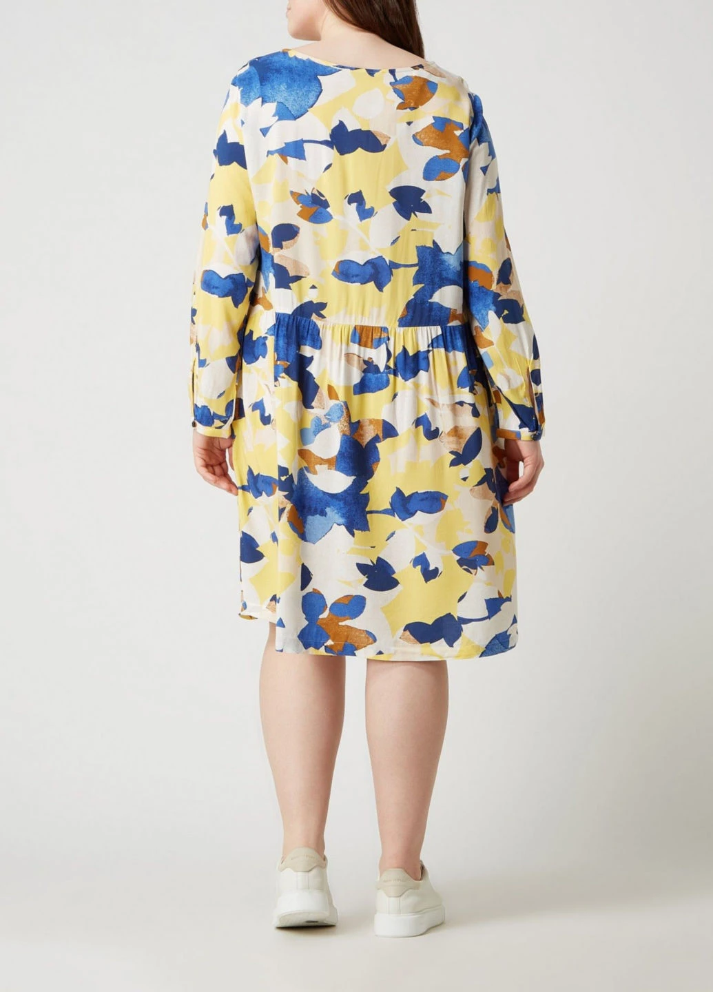 Синьо-жовтий кежуал сукня Tom Tailor колор блок