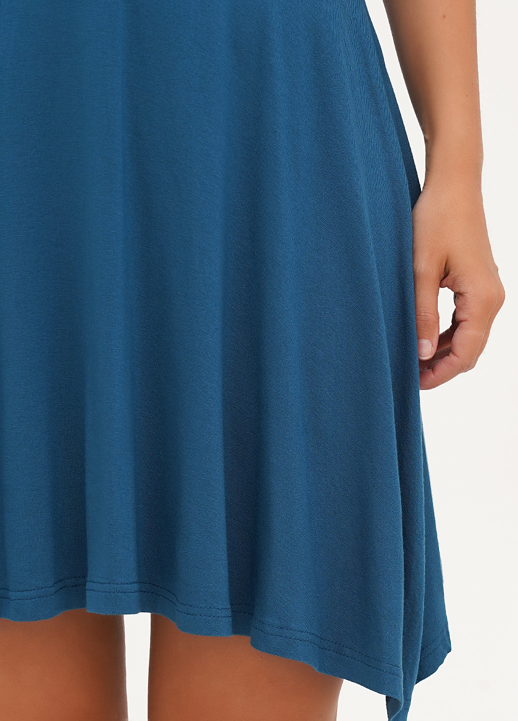 Морской волны кэжуал платье клеш Vicolo однотонное