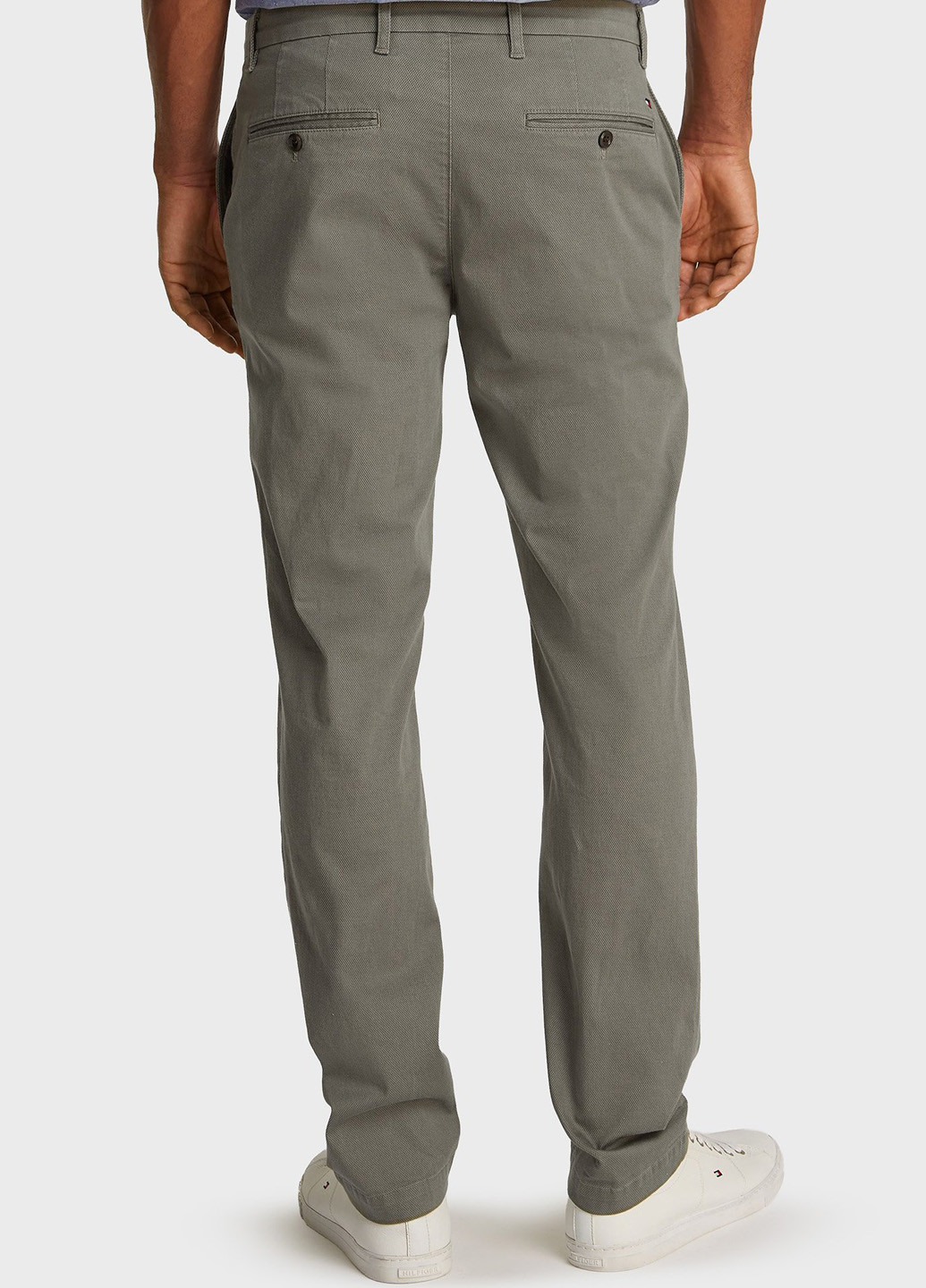 Серые классические, кэжуал демисезонные чиносы брюки Tommy Hilfiger